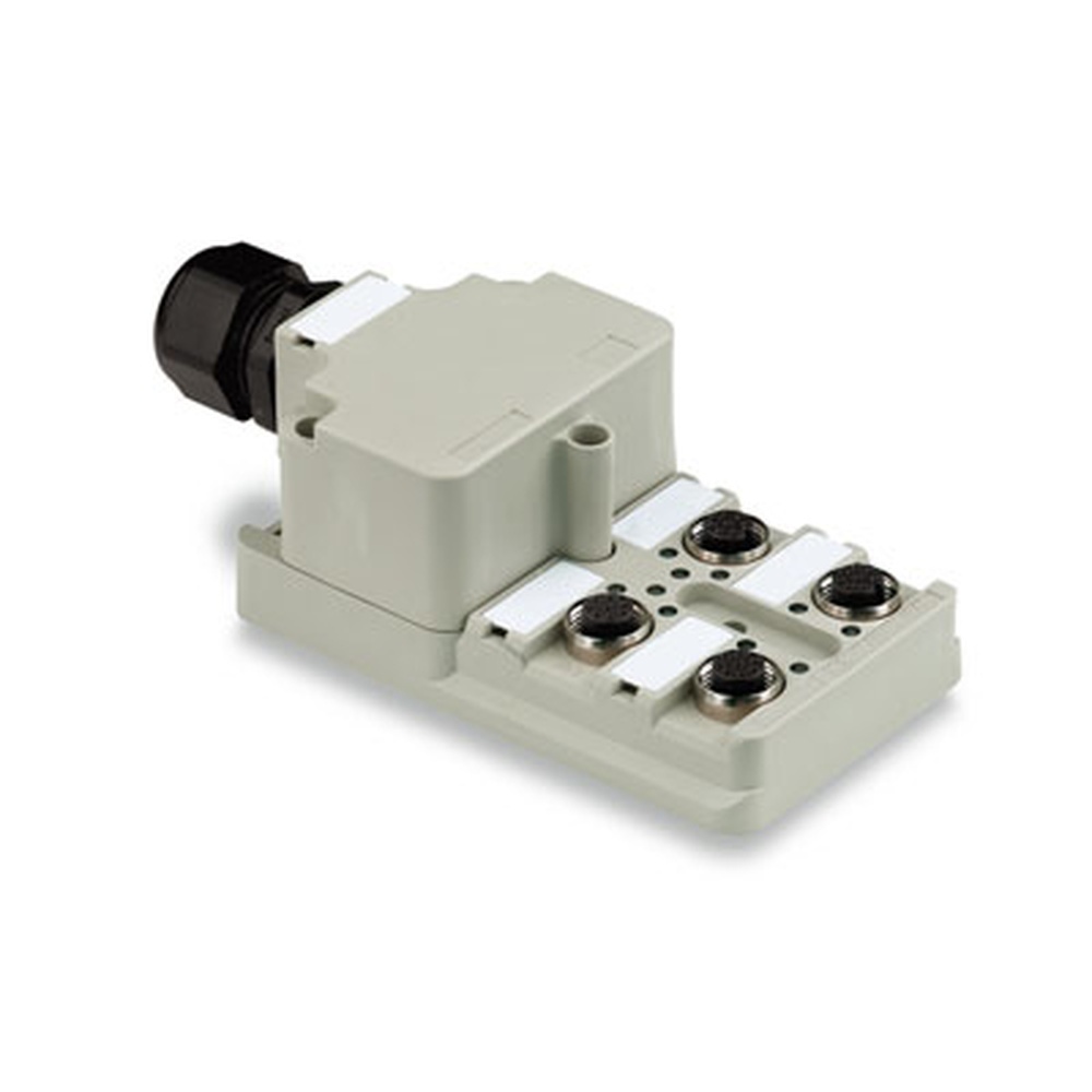 Weidmüller Passiver Sensor Aktor Verteiler 1807640000 Typ SAI-4-M 8P M12