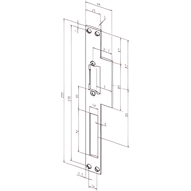 Assa Abloy Flachschließblech -------14C35-01