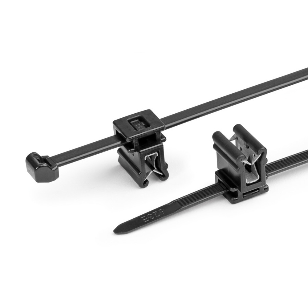 Hellermann Tyton Befestigungsbinder 150-02404 Typ T50ROSEC4A-PA66HS/PA66HIRHS-BK (100)