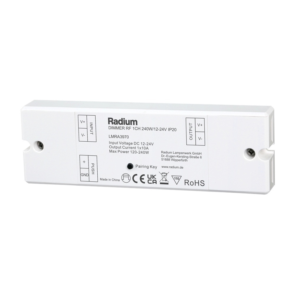 Radium Dimmer LMRA3970 Typ DIMMER RF 1CH 240W/12-24V IP20