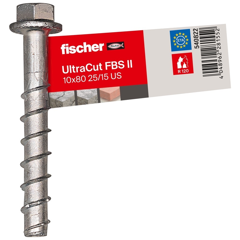 Fischer Betonschraube 540822 Typ FBS II 10x80 25/15 US E