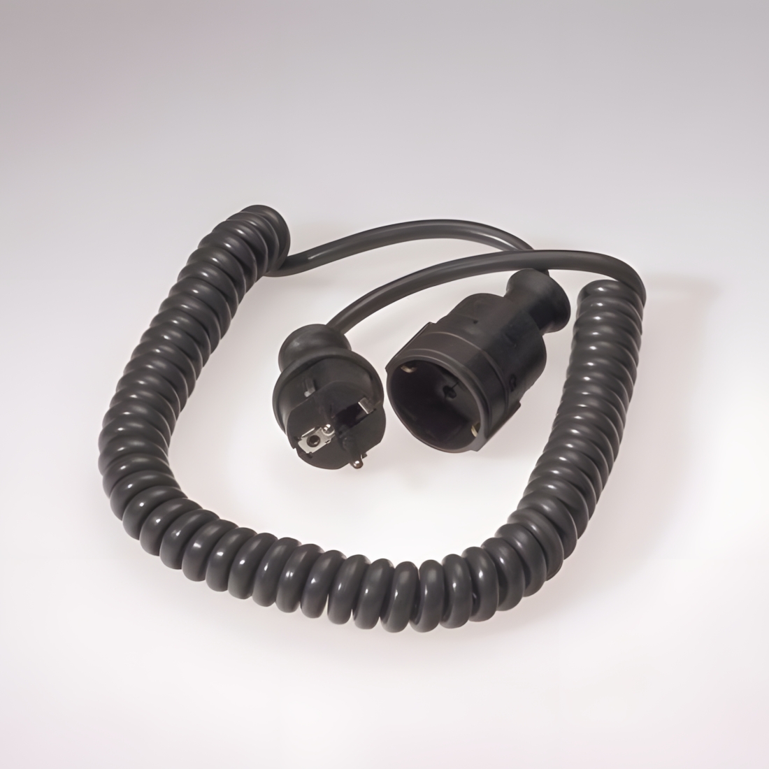 Schaum Schutzkontakt Spiralverlängerung 429041