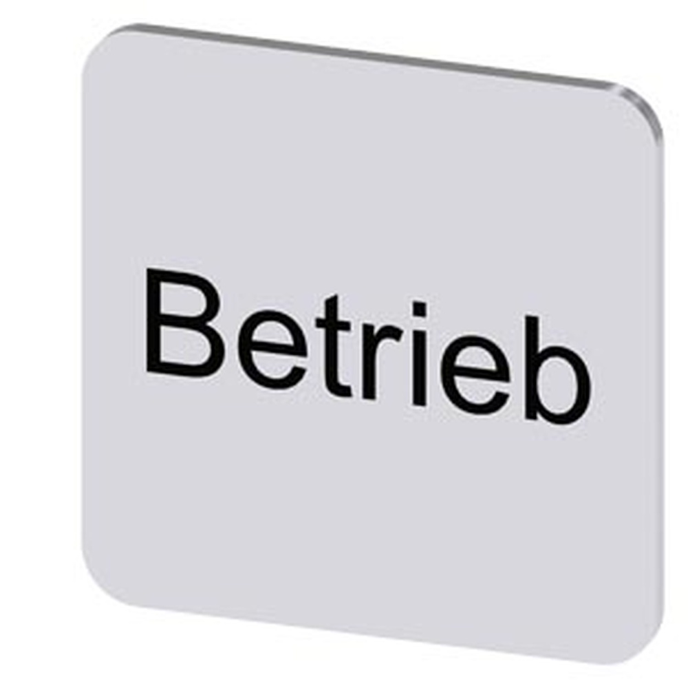 Siemens Bezeichnungsschild 3SU1900-0AF81-0AP0