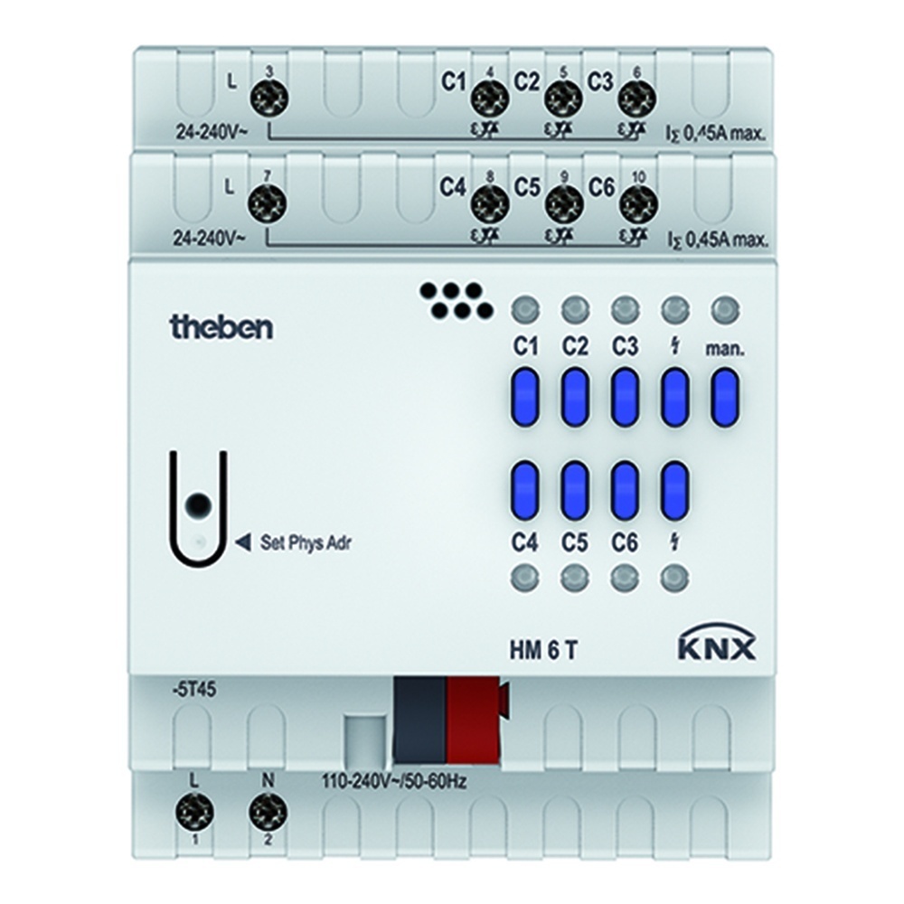 Theben Heizungsaktor 4940240 Typ HM 6 T KNX