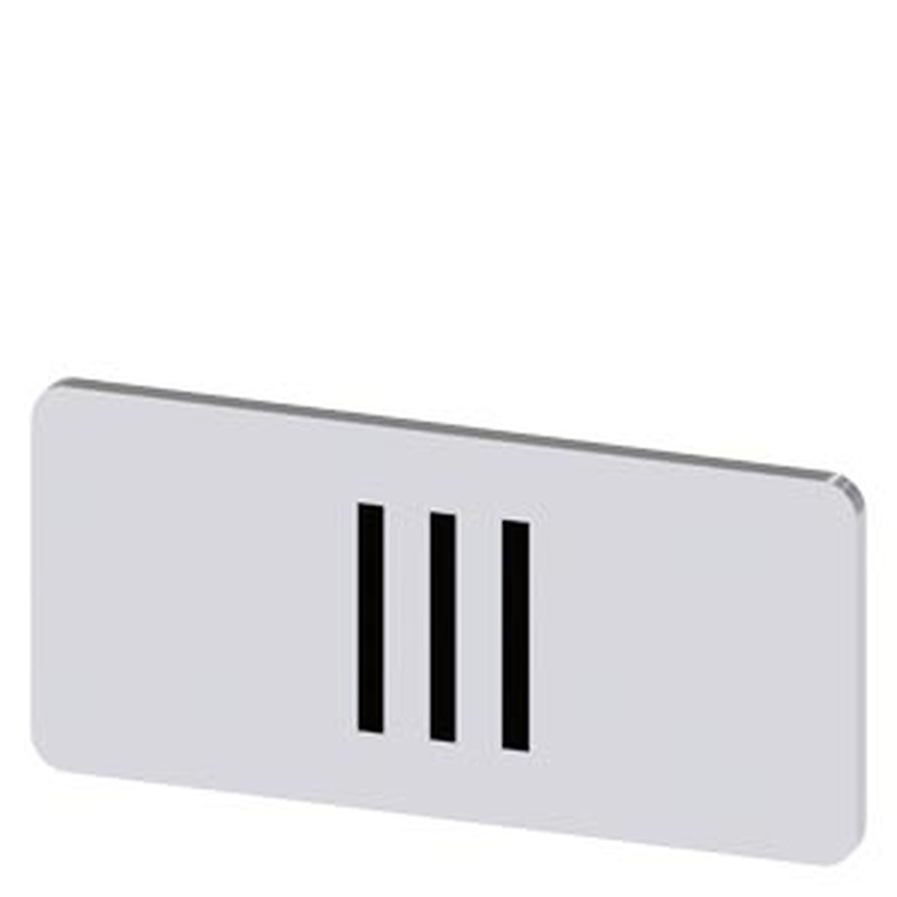 Siemens Bezeichnungsschild 3SU1900-0AC81-0QD0