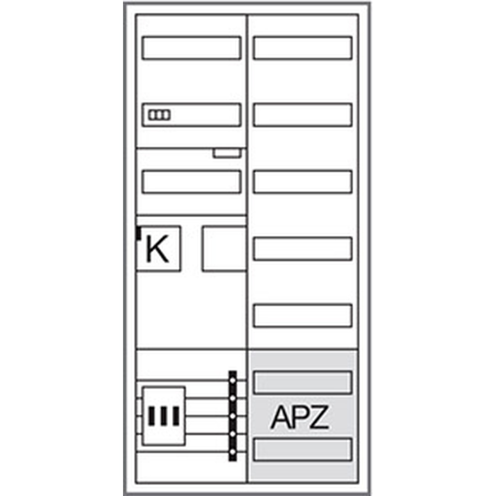 Hager Komplettschrank ZB32SEQ15A