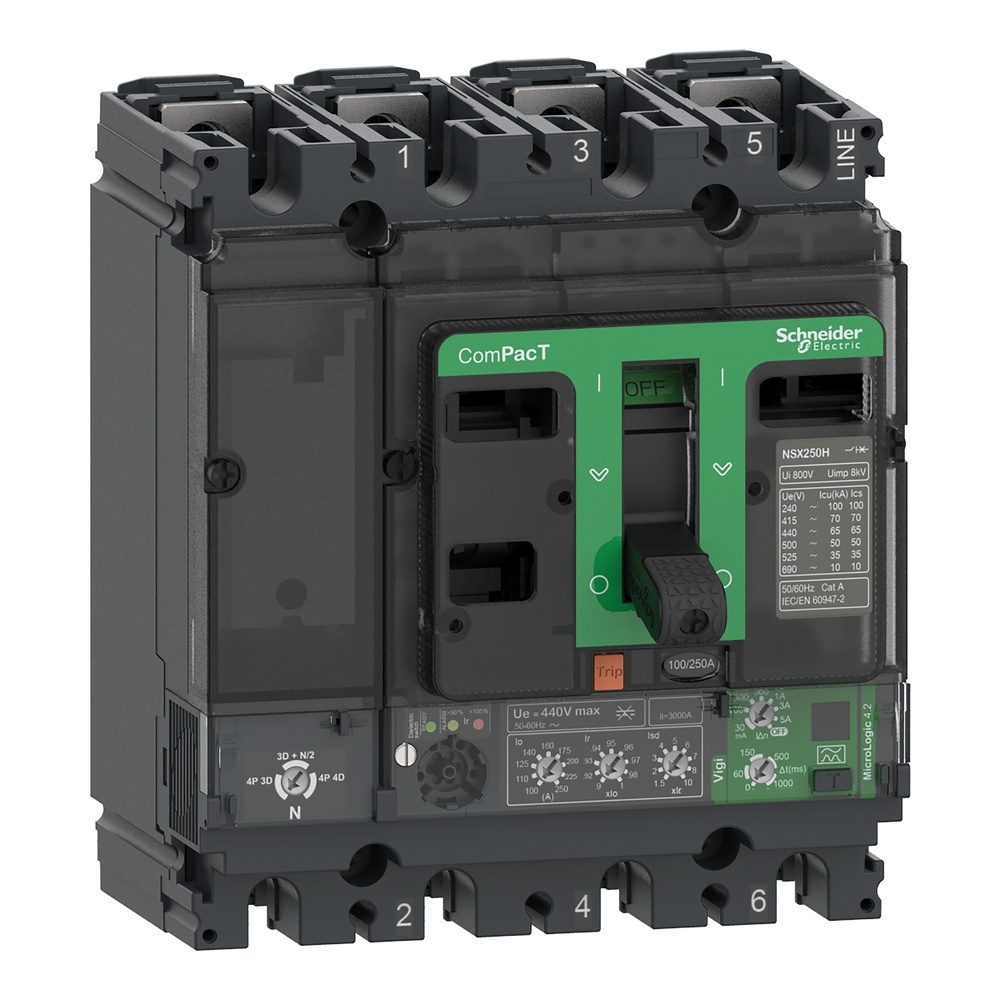 Schneider Electric Kompaktleistungsschalter C16N44V160