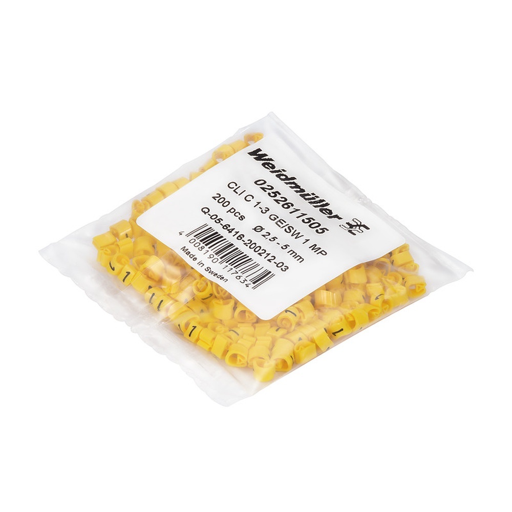 Weidmüller Kabelmarkierungssystem 0252111679 Typ CLI C 02-3 GE/SW U MP