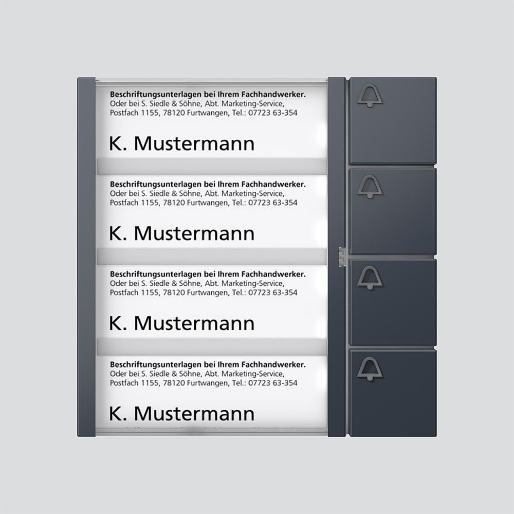 Siedle Bus Tasten Modul BTM 650-04 AG Nr. 210004910-00