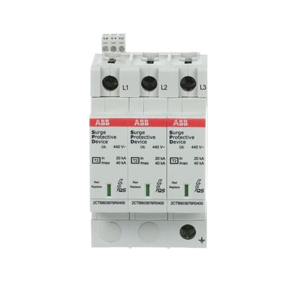 ABB Überspannungsableiter für Energietechnik Stromversorgung 2CTB803873R2700 Typ OVR T2 3L 40-440 P