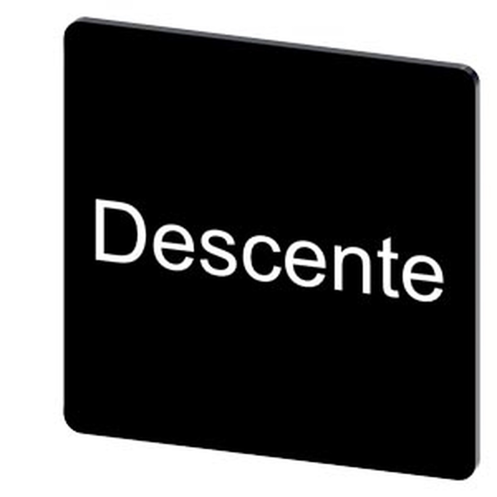 Siemens Bezeichnungsschild 3SU1900-0AE16-0GD0