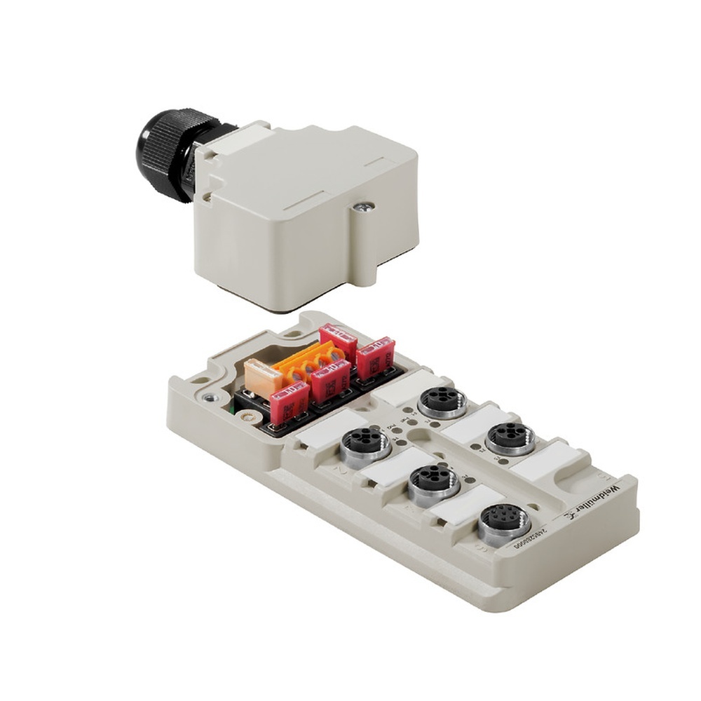 Weidmüller Passiver Sensor Aktor Verteiler 2495280000 Typ SAI-4-M-4P-M12-SVV-A03