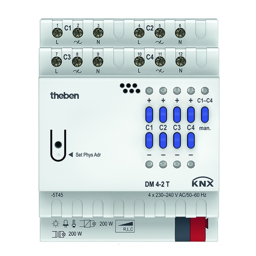 Theben Dimmaktor 4940280 Typ DM 4-2 T KNX