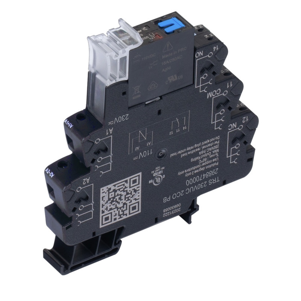 Weidmüller Koppelrelais 2988470000 Typ TRS 230VUC 2CO PB