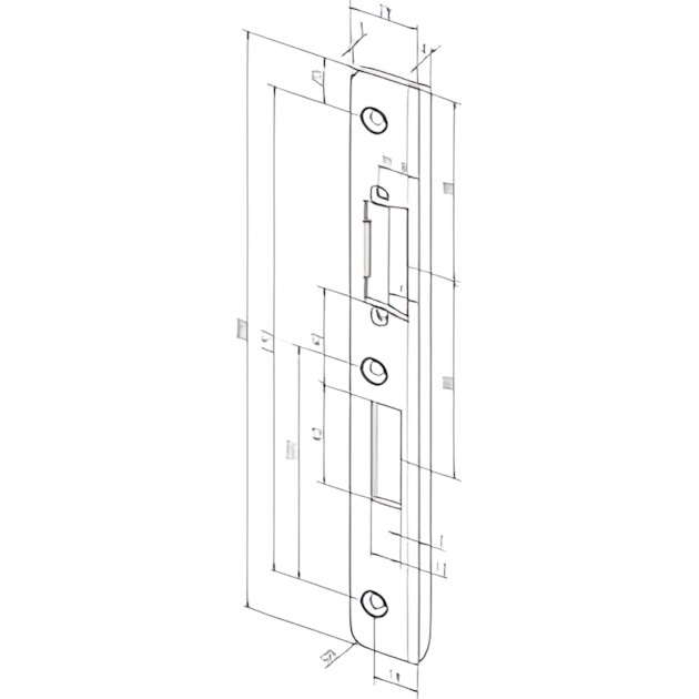 Assa Abloy Winkelschließblech -------45B35-04