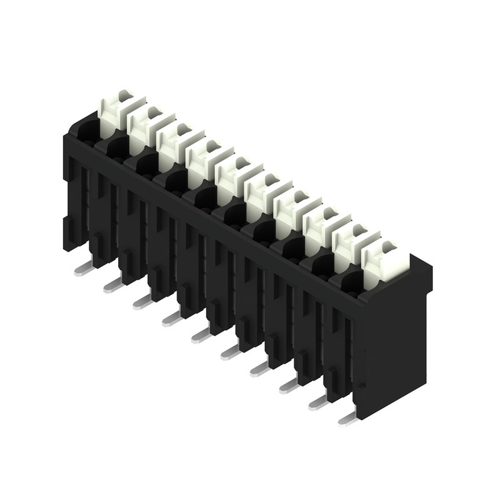 Weidmüller Leiterplattenklemme 1250450000 Typ LSF-SMD 3.50/10/180 SN BK RL