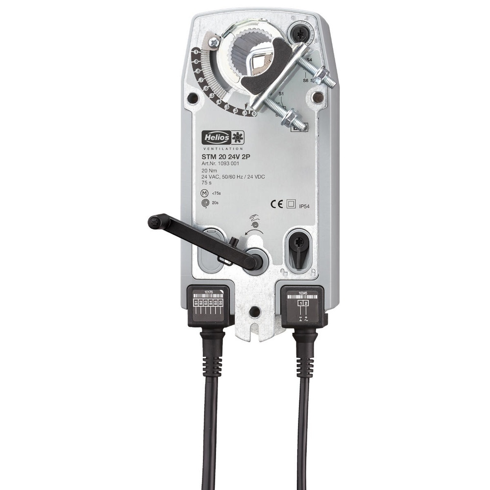Helios Klappen Stellmotor 01093 Typ STM 20 24V 2P