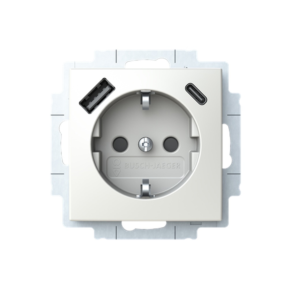 Busch-Jaeger SCHUKO Steckdose USB 20 EUCB2USBAC-914 Nr. 2CKA002011A6298