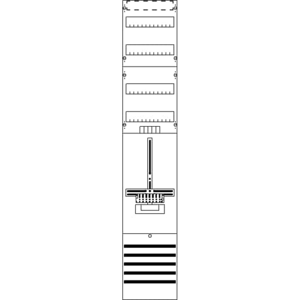 Striebel & John Zählerkomplettfeld 2CPX054097R9999 Typ DF19P1V