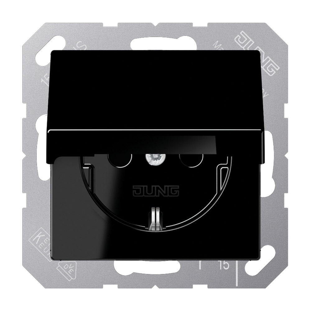 Jung Schutzkontakt Steckdose A 1520 KL SW