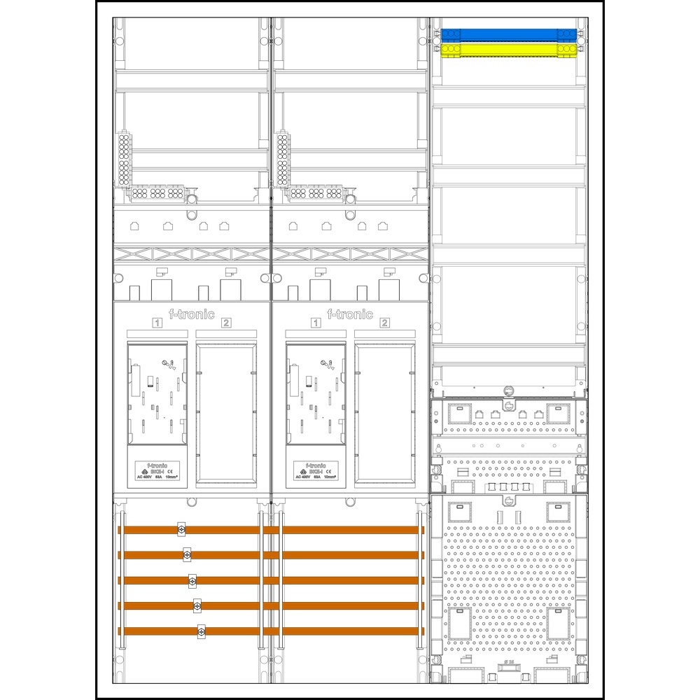 f-tronic Sammelschienenklemmen 7195512 Typ EHZ732APZRFZL