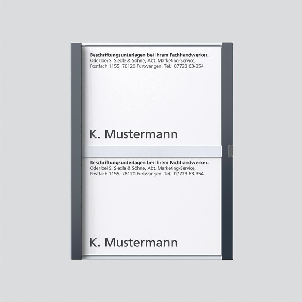 Siedle Namensschild 210007069-00 Typ TM 612-2/BTM 650-02 AG