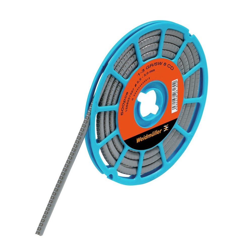 Weidmüller Kabelmarkierungssystem 1568251527 Typ CLI C 1-3 GR/SW 8 CD