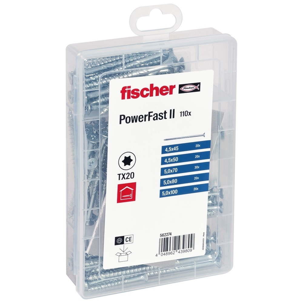 Fischer Meisterbox 562274 Typ Profibox Schraube FPF II TX Teilgew.