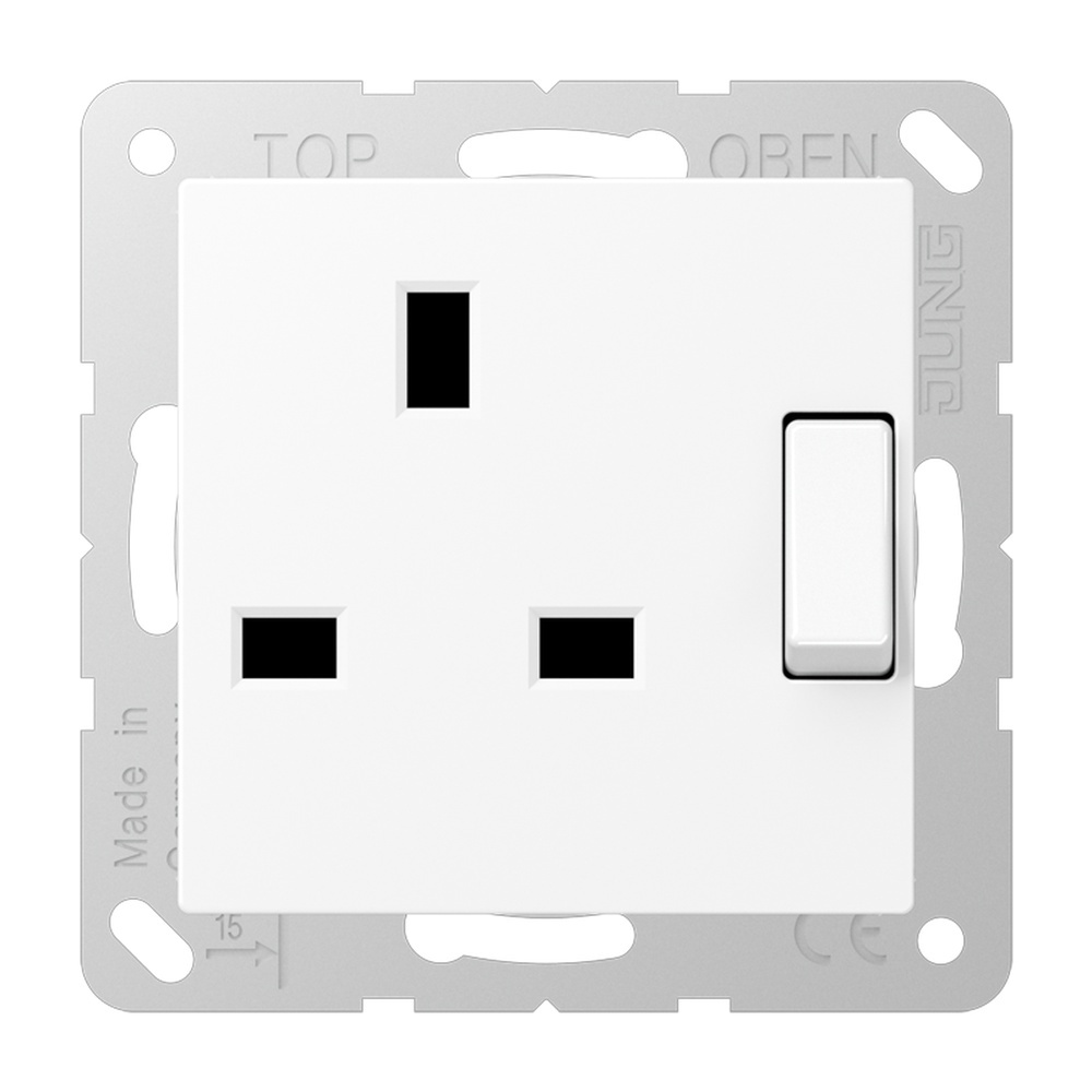 Jung Abschaltbare Steckdose British Standard A3171WWM