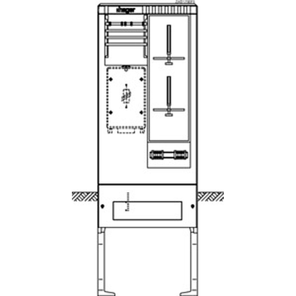 Hager Zähleranschlusssäule ZAS175EF9