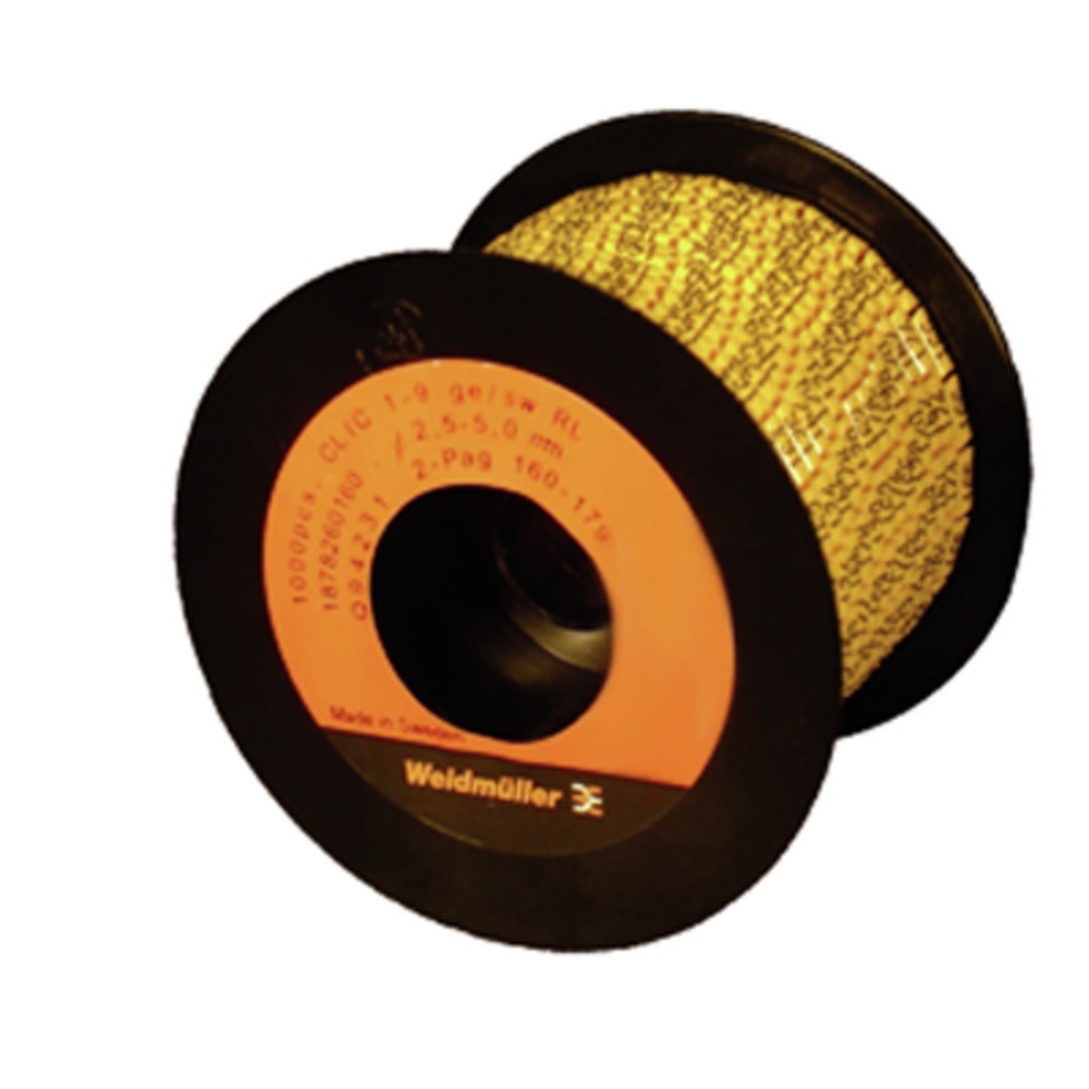 Weidmüller Kabelmarkierungssystem 1878260900 Typ CLI C 1-9 GE/SW 900-919 2-PAG RL