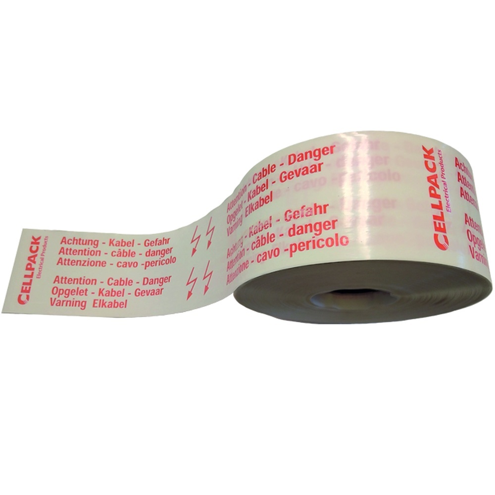 Cellpack Trassenwarnband 125626 Typ No. 26 Warnband/100mmx250m/KABEL