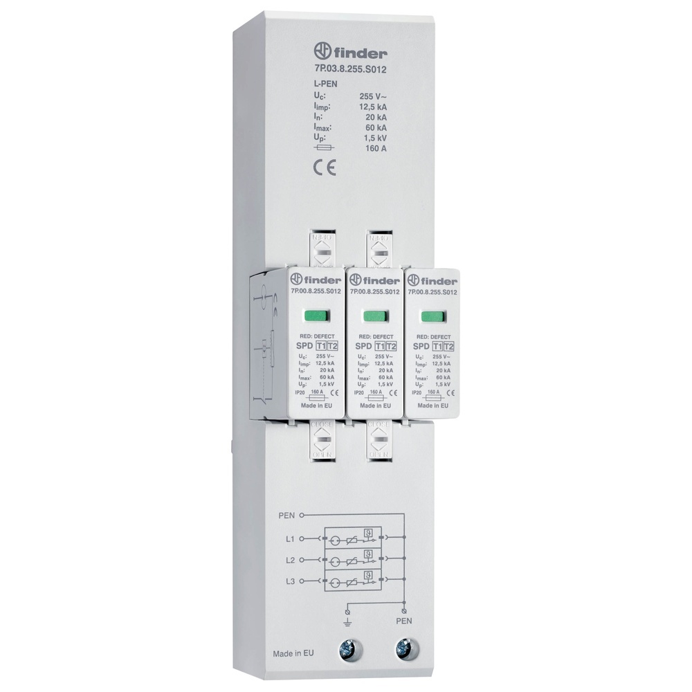 Finder Blitz und Überspannungsableiter 7P.03.8.255.S012