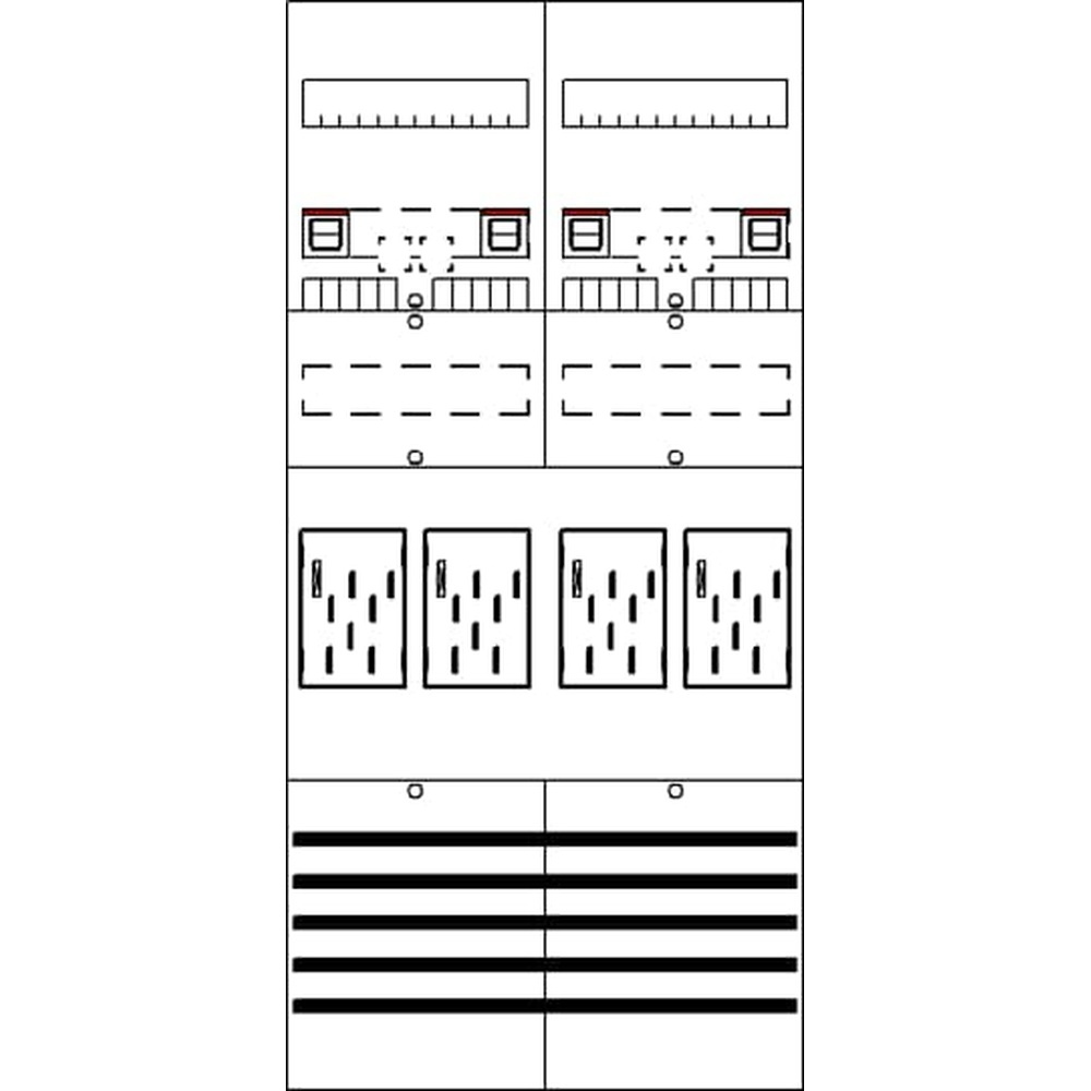 Striebel & John Zählerkomplettfeld 2CPX054129R9999 Typ BF27T4