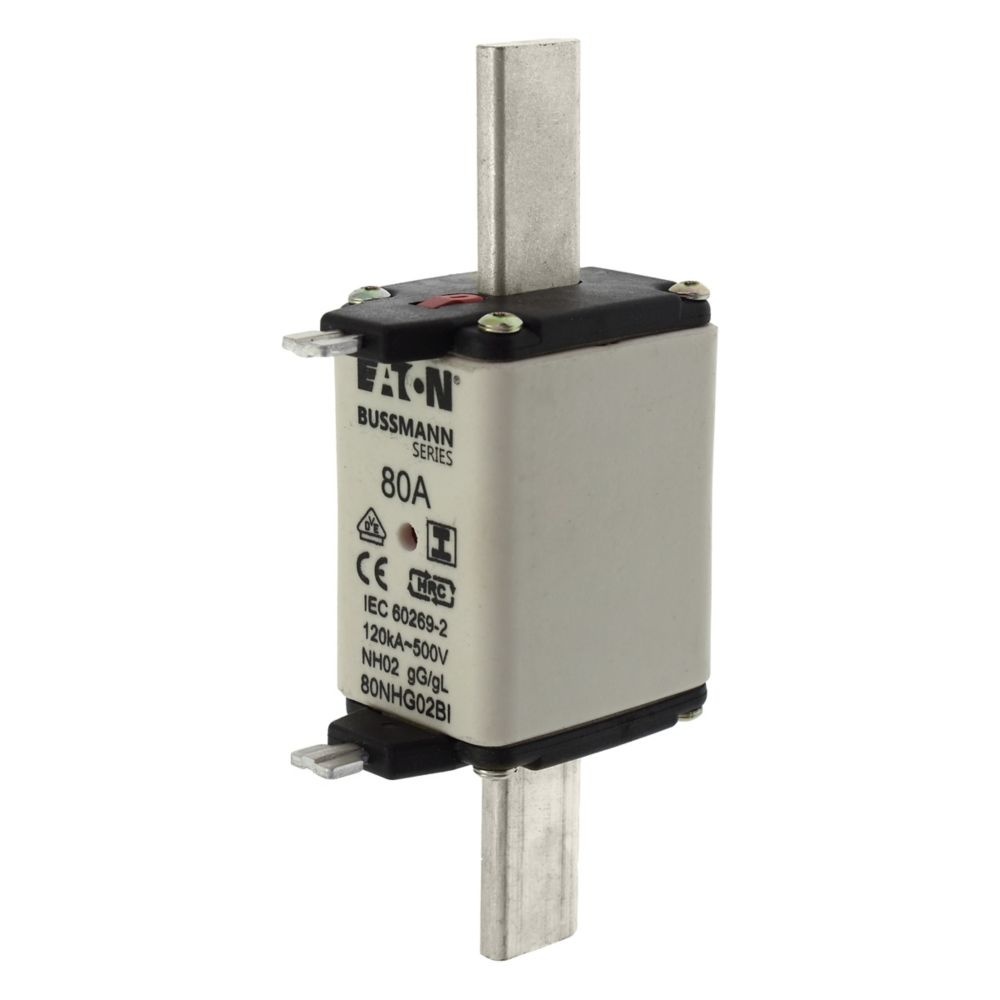 Eaton Sicherungseinsatz 80NHG02BI Typ NH FUSE 80A 500V GL/GG SIZE 02