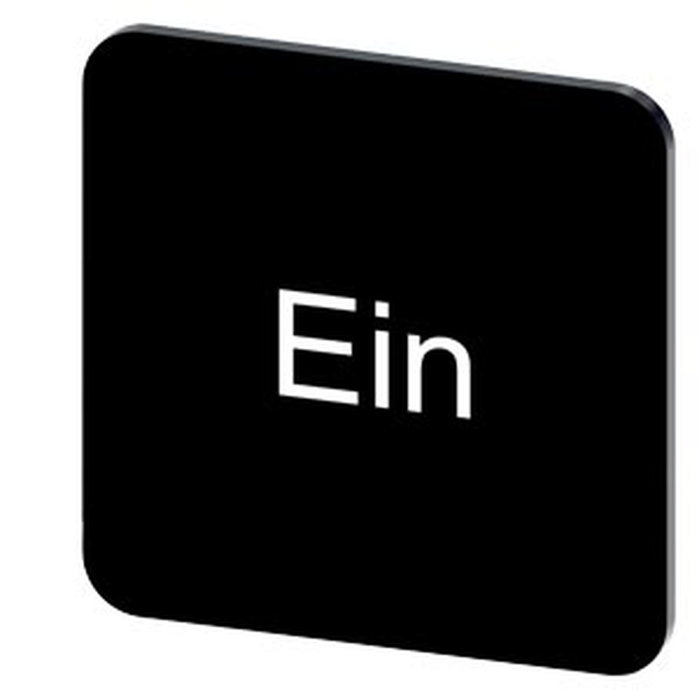 Siemens Bezeichnungsschild 3SU1900-0AF16-0AB0