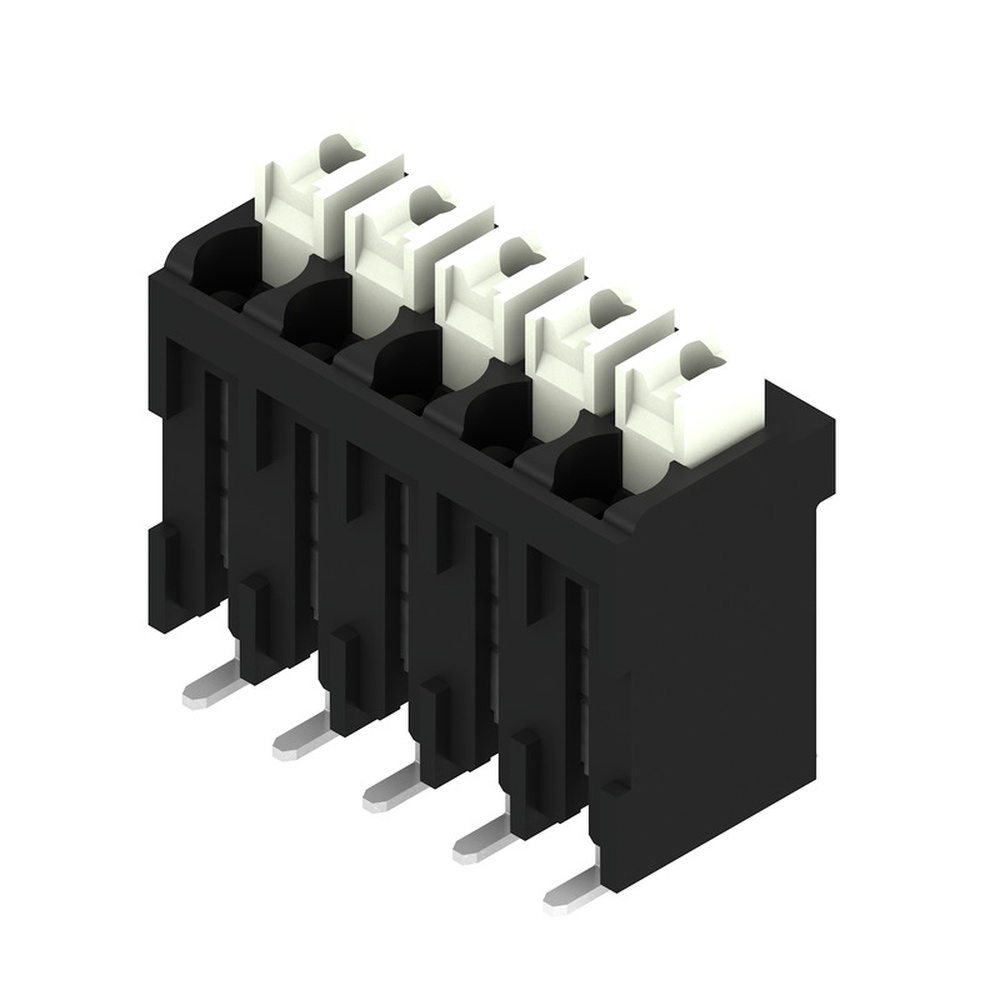 Weidmüller Leiterplattenklemme 1250390000 Typ LSF-SMD 3.50/05/180 SN BK RL