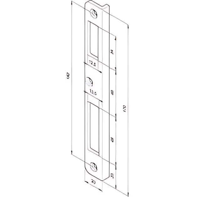 Assa Abloy Winkelschließblech Z09XSBL-01----4