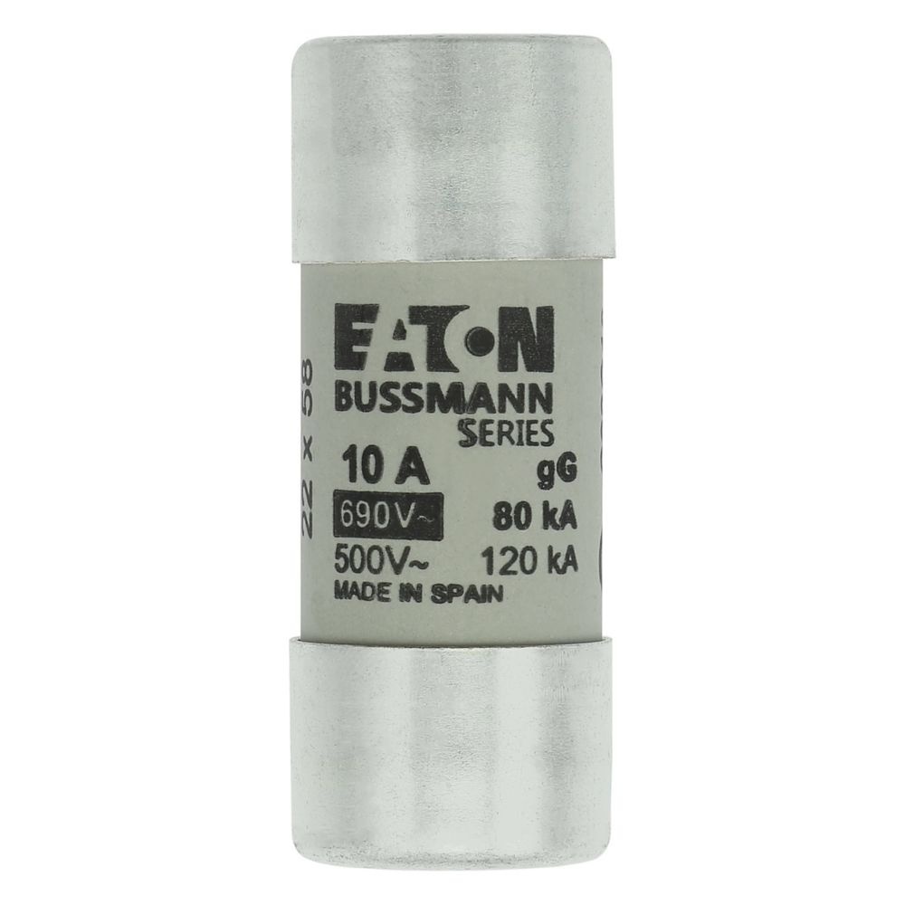Eaton Sicherungseinsatz C22G10 Typ CYLINDRICAL FUSE 22 x 58 10A GG 690V AC