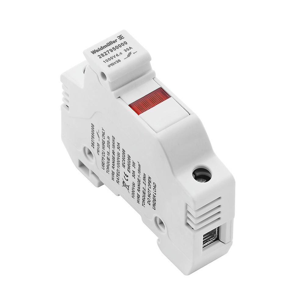 Weidmüller Sicherungs Reihenklemme 2827950000 Typ FUSEHOLDER WSFH 10X38 1KV LED