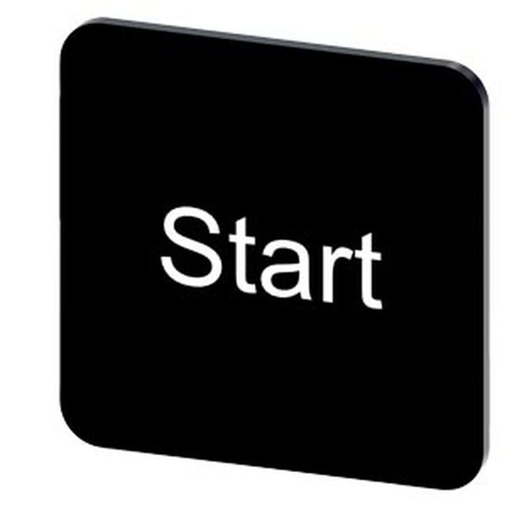 Siemens Bezeichnungsschild 3SU1900-0AF16-0DT0