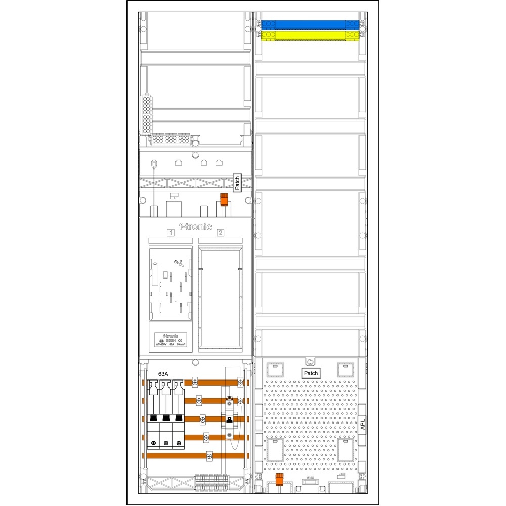 f-tronic Sammelschienenklemmen 7195140 Typ EHZ721APZ63B10