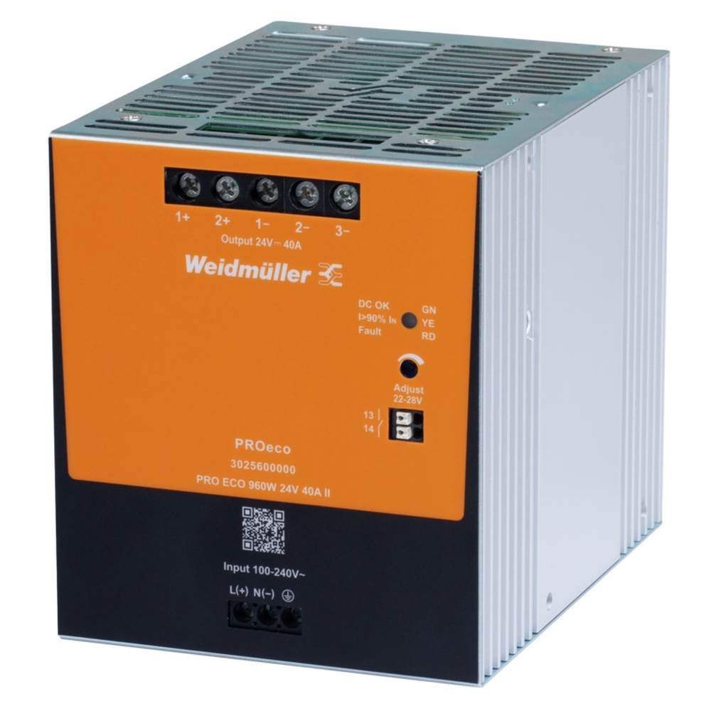 Weidmüller Gleichstromversorgung 3025600000 Typ PRO ECO 960W 24V 40A II