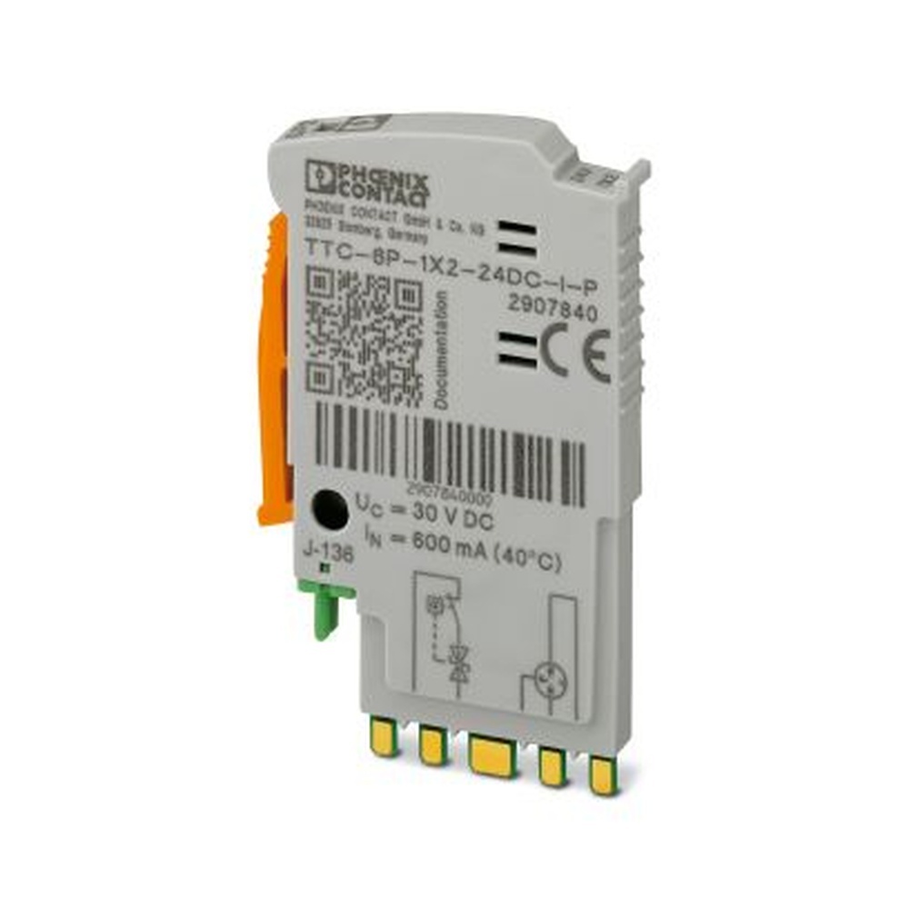 Phoenix Contact Überspannungsschutzstecker 2907840 Typ TTC-6P-1X2-24DC-I-P