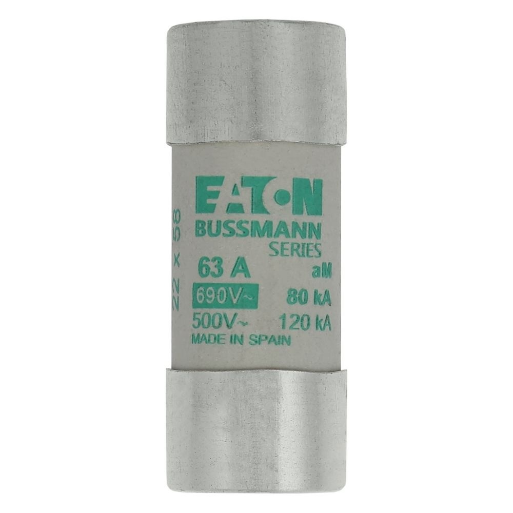 Eaton Sicherungseinsatz C22M63S Typ CYL AM 22,2X58 63A/STR