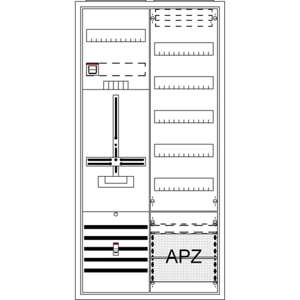 Striebel & John Komplettschrank 2CPX054466R9999 Typ DA27TB