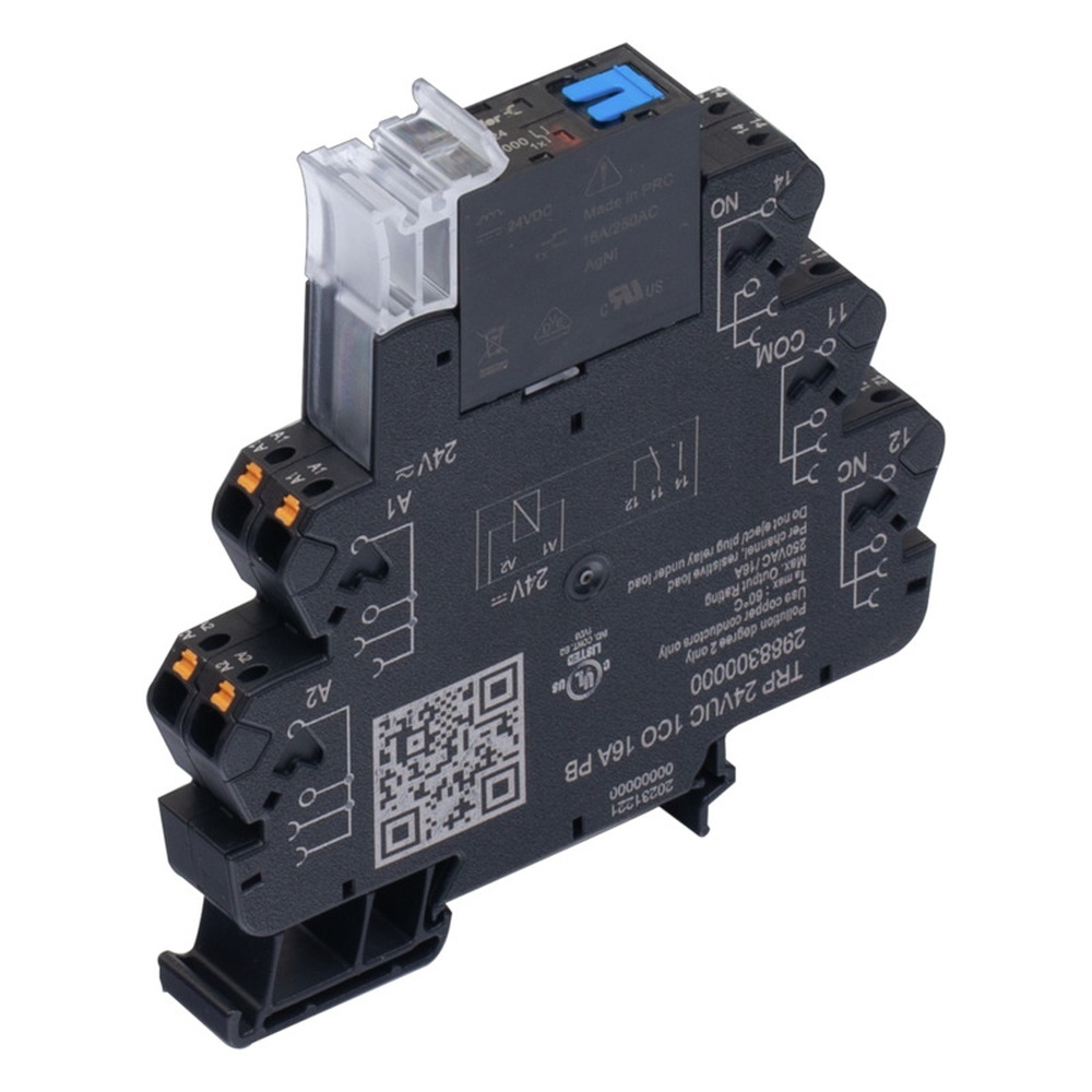 Weidmüller Koppelrelais 2988300000 Typ TRP 24VUC 1CO 16A PB