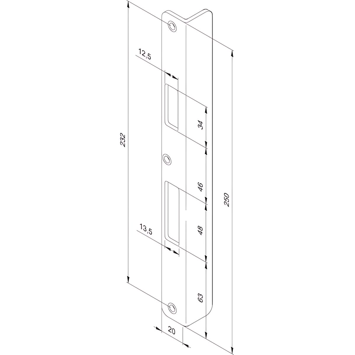 Assa Abloy Winkelschließblech Z09XSBL-03----5