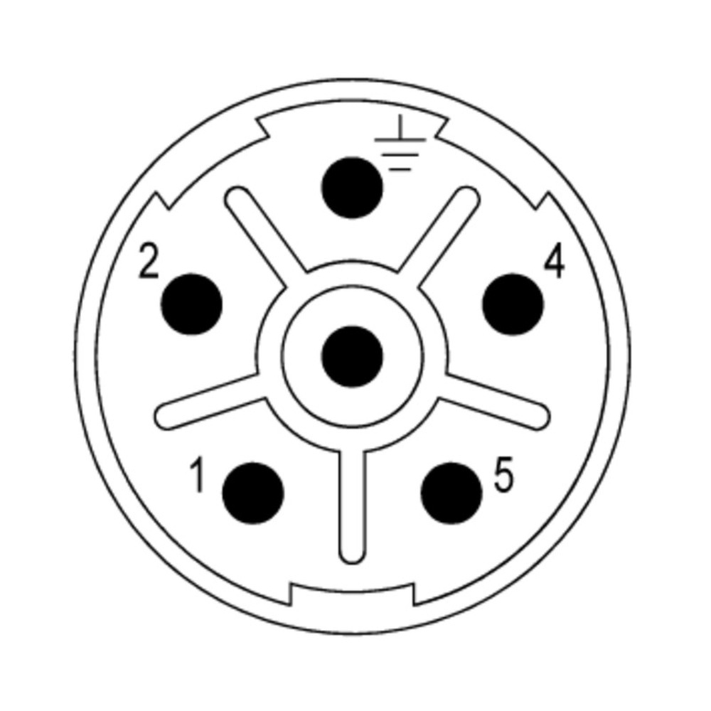 Weidmüller Kontakteinsatz 1170350000 Typ SAI-M23-SE-L-6