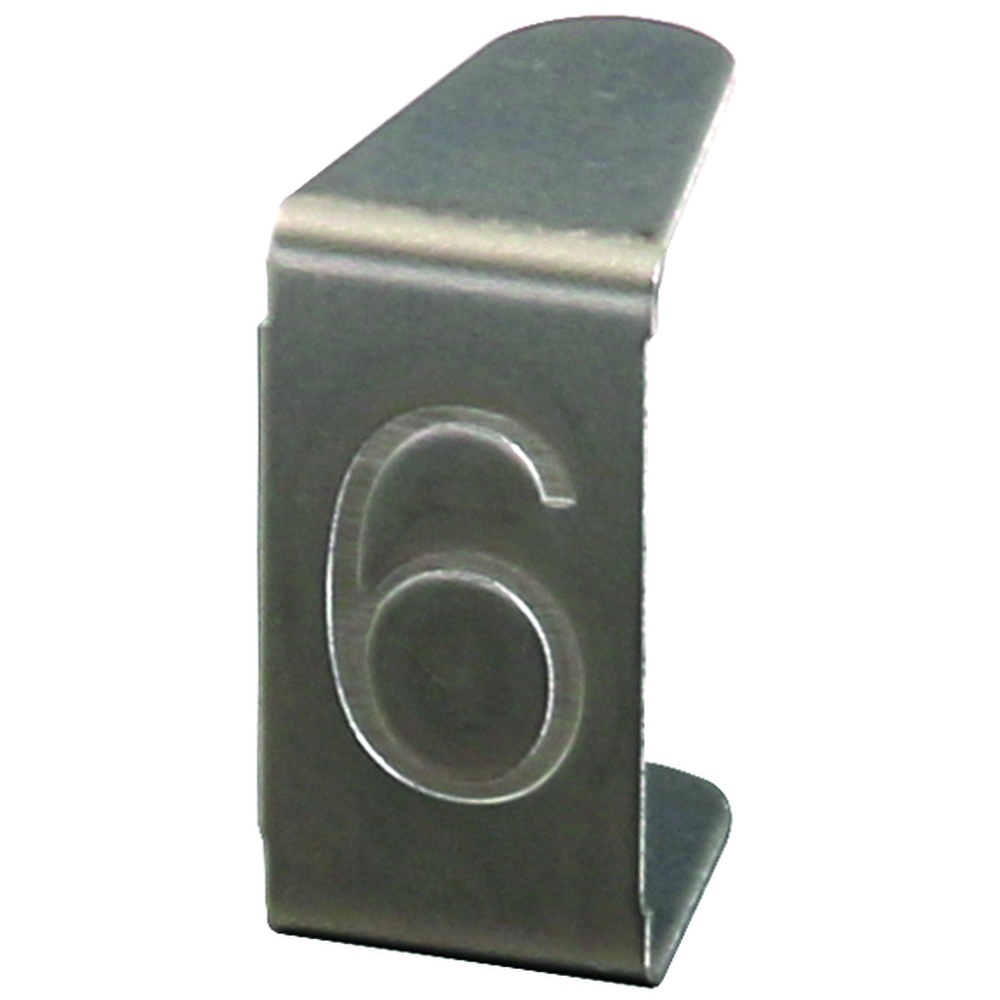 Dehn + Söhne Nummerneinsatz Typ NSE 6 V2A Nr. 490006